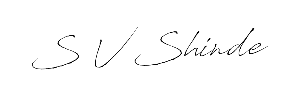 Antro_Vectra is a professional signature style that is perfect for those who want to add a touch of class to their signature. It is also a great choice for those who want to make their signature more unique. Get S V Shinde name to fancy signature for free. S V Shinde signature style 6 images and pictures png