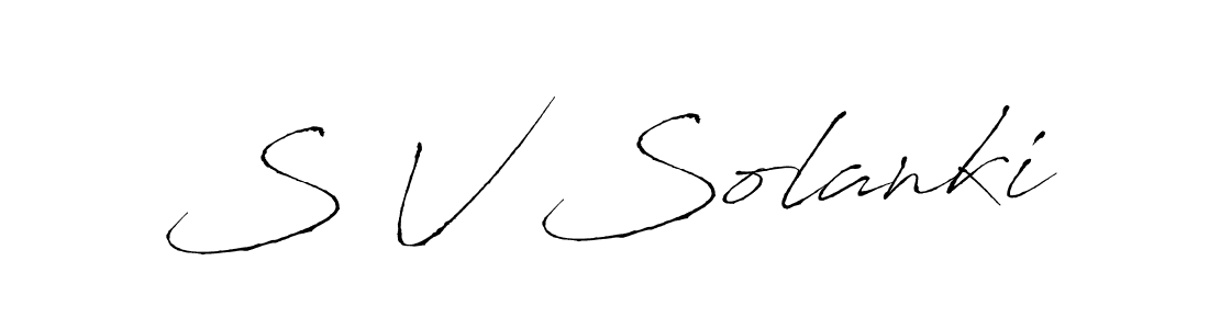 It looks lik you need a new signature style for name S V Solanki. Design unique handwritten (Antro_Vectra) signature with our free signature maker in just a few clicks. S V Solanki signature style 6 images and pictures png