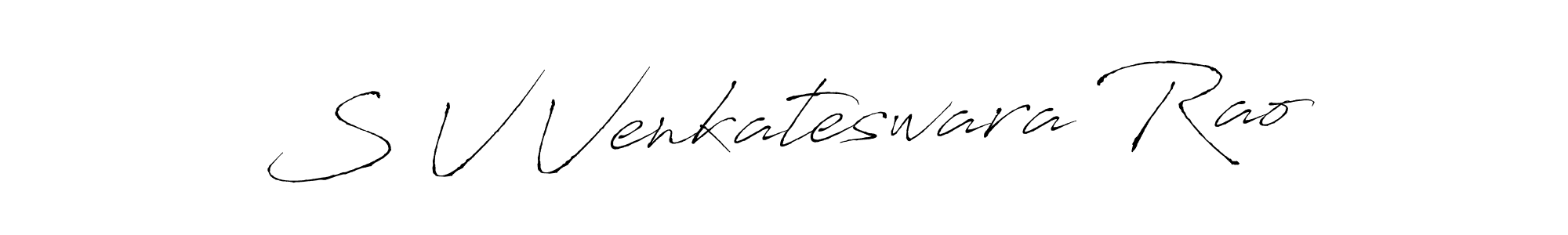 Design your own signature with our free online signature maker. With this signature software, you can create a handwritten (Antro_Vectra) signature for name S V Venkateswara Rao. S V Venkateswara Rao signature style 6 images and pictures png
