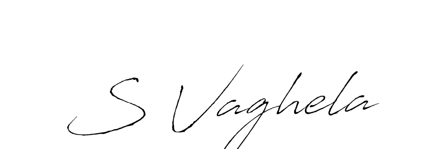 You should practise on your own different ways (Antro_Vectra) to write your name (S Vaghela) in signature. don't let someone else do it for you. S Vaghela signature style 6 images and pictures png