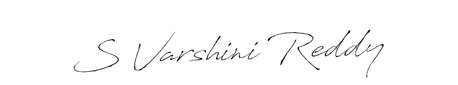 Make a beautiful signature design for name S Varshini Reddy. With this signature (Antro_Vectra) style, you can create a handwritten signature for free. S Varshini Reddy signature style 6 images and pictures png