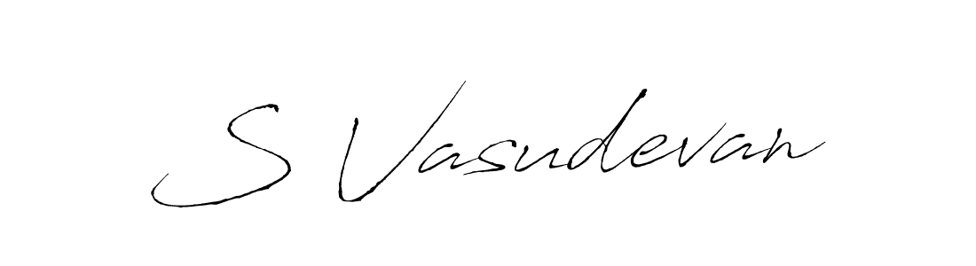 Similarly Antro_Vectra is the best handwritten signature design. Signature creator online .You can use it as an online autograph creator for name S Vasudevan. S Vasudevan signature style 6 images and pictures png