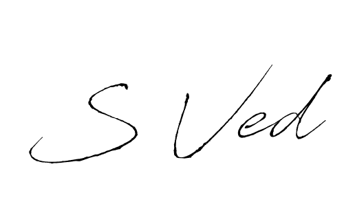 Once you've used our free online signature maker to create your best signature Antro_Vectra style, it's time to enjoy all of the benefits that S Ved name signing documents. S Ved signature style 6 images and pictures png