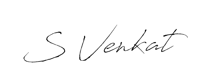 How to make S Venkat signature? Antro_Vectra is a professional autograph style. Create handwritten signature for S Venkat name. S Venkat signature style 6 images and pictures png