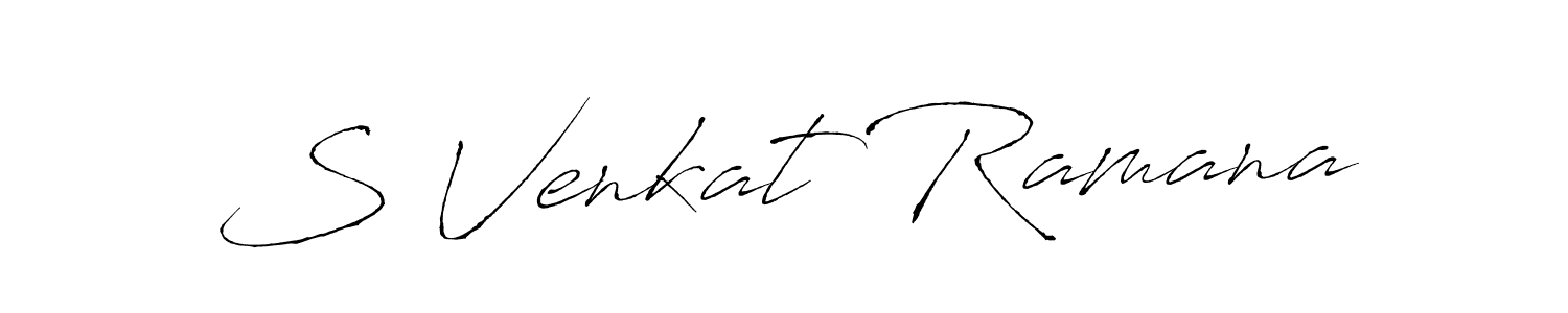 How to make S Venkat Ramana name signature. Use Antro_Vectra style for creating short signs online. This is the latest handwritten sign. S Venkat Ramana signature style 6 images and pictures png