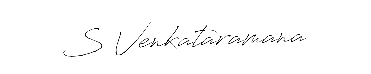 Use a signature maker to create a handwritten signature online. With this signature software, you can design (Antro_Vectra) your own signature for name S Venkataramana. S Venkataramana signature style 6 images and pictures png