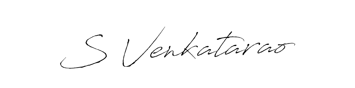 S Venkatarao stylish signature style. Best Handwritten Sign (Antro_Vectra) for my name. Handwritten Signature Collection Ideas for my name S Venkatarao. S Venkatarao signature style 6 images and pictures png