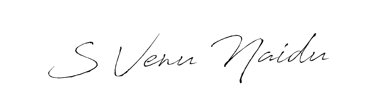 Also we have S Venu Naidu name is the best signature style. Create professional handwritten signature collection using Antro_Vectra autograph style. S Venu Naidu signature style 6 images and pictures png
