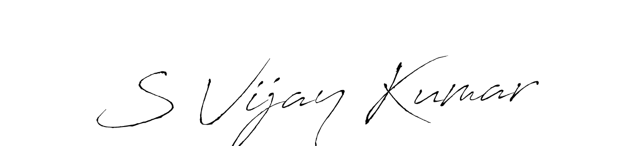The best way (Antro_Vectra) to make a short signature is to pick only two or three words in your name. The name S Vijay Kumar include a total of six letters. For converting this name. S Vijay Kumar signature style 6 images and pictures png
