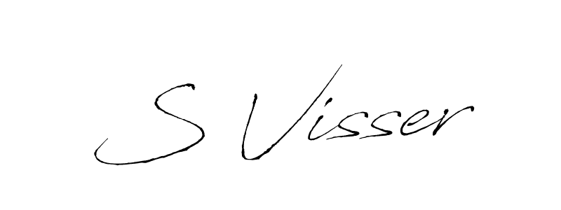 This is the best signature style for the S Visser name. Also you like these signature font (Antro_Vectra). Mix name signature. S Visser signature style 6 images and pictures png