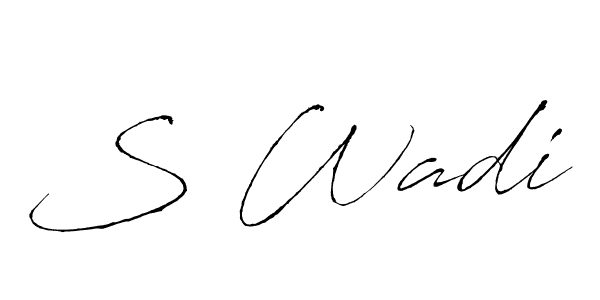 Once you've used our free online signature maker to create your best signature Antro_Vectra style, it's time to enjoy all of the benefits that S Wadi name signing documents. S Wadi signature style 6 images and pictures png