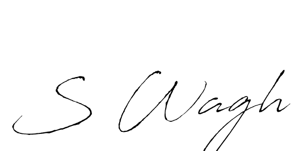 Antro_Vectra is a professional signature style that is perfect for those who want to add a touch of class to their signature. It is also a great choice for those who want to make their signature more unique. Get S Wagh name to fancy signature for free. S Wagh signature style 6 images and pictures png