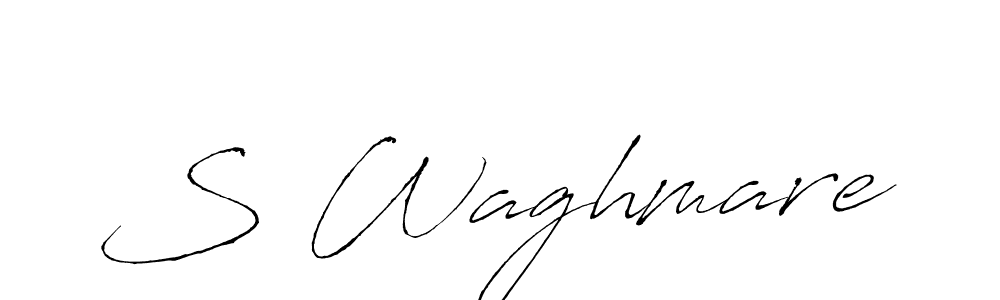 S Waghmare stylish signature style. Best Handwritten Sign (Antro_Vectra) for my name. Handwritten Signature Collection Ideas for my name S Waghmare. S Waghmare signature style 6 images and pictures png