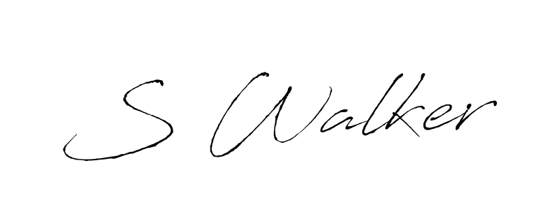 Also we have S Walker name is the best signature style. Create professional handwritten signature collection using Antro_Vectra autograph style. S Walker signature style 6 images and pictures png