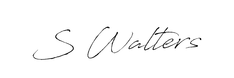 Create a beautiful signature design for name S Walters. With this signature (Antro_Vectra) fonts, you can make a handwritten signature for free. S Walters signature style 6 images and pictures png