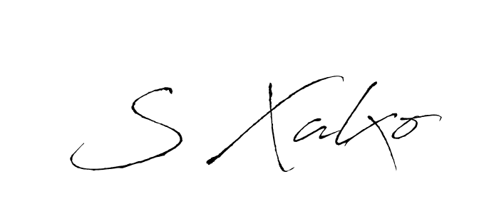 This is the best signature style for the S Xalxo name. Also you like these signature font (Antro_Vectra). Mix name signature. S Xalxo signature style 6 images and pictures png