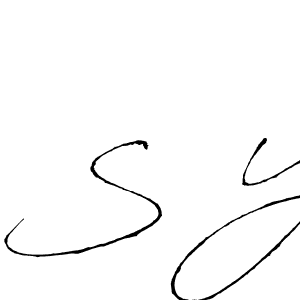 You should practise on your own different ways (Antro_Vectra) to write your name (S Y) in signature. don't let someone else do it for you. S Y signature style 6 images and pictures png