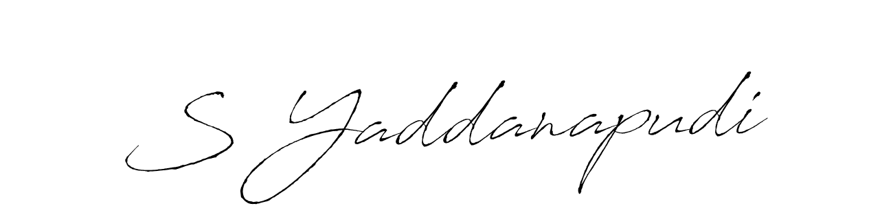 Also You can easily find your signature by using the search form. We will create S Yaddanapudi name handwritten signature images for you free of cost using Antro_Vectra sign style. S Yaddanapudi signature style 6 images and pictures png