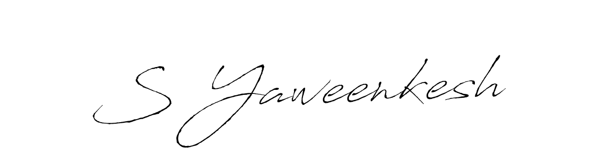 if you are searching for the best signature style for your name S Yaweenkesh. so please give up your signature search. here we have designed multiple signature styles  using Antro_Vectra. S Yaweenkesh signature style 6 images and pictures png