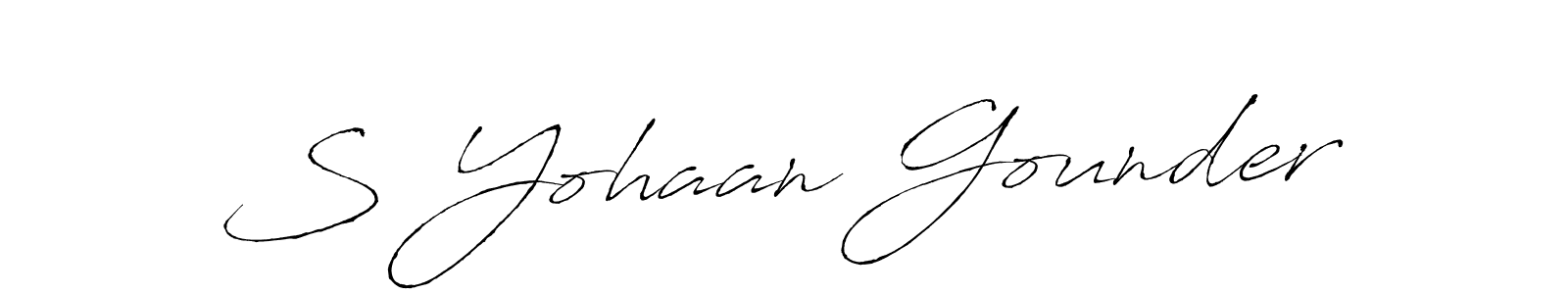 S Yohaan Gounder stylish signature style. Best Handwritten Sign (Antro_Vectra) for my name. Handwritten Signature Collection Ideas for my name S Yohaan Gounder. S Yohaan Gounder signature style 6 images and pictures png