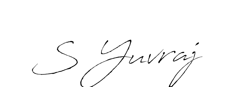 Similarly Antro_Vectra is the best handwritten signature design. Signature creator online .You can use it as an online autograph creator for name S Yuvraj. S Yuvraj signature style 6 images and pictures png