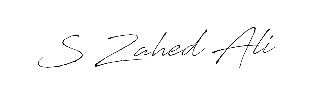 Use a signature maker to create a handwritten signature online. With this signature software, you can design (Antro_Vectra) your own signature for name S Zahed Ali. S Zahed Ali signature style 6 images and pictures png