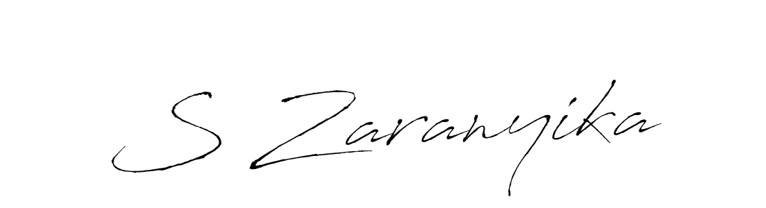 Design your own signature with our free online signature maker. With this signature software, you can create a handwritten (Antro_Vectra) signature for name S Zaranyika. S Zaranyika signature style 6 images and pictures png