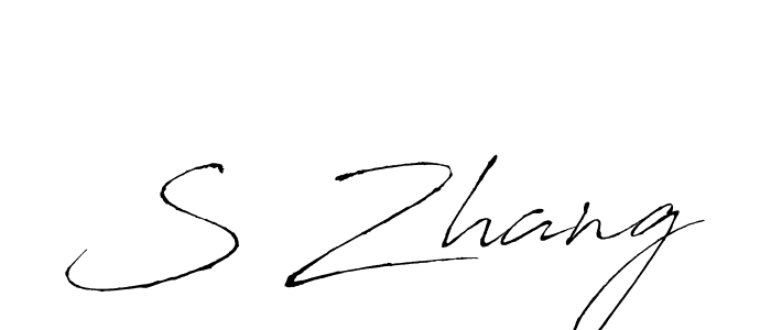 Use a signature maker to create a handwritten signature online. With this signature software, you can design (Antro_Vectra) your own signature for name S Zhang. S Zhang signature style 6 images and pictures png