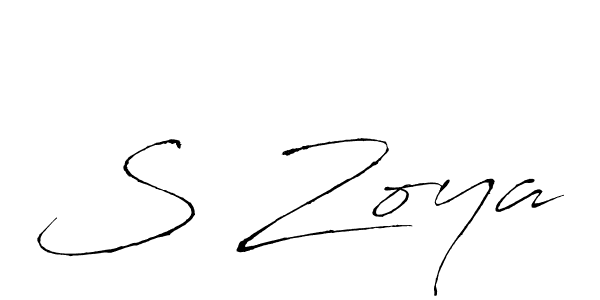 if you are searching for the best signature style for your name S Zoya. so please give up your signature search. here we have designed multiple signature styles  using Antro_Vectra. S Zoya signature style 6 images and pictures png