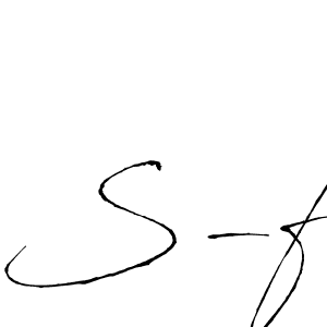 The best way (Antro_Vectra) to make a short signature is to pick only two or three words in your name. The name S-f include a total of six letters. For converting this name. S-f signature style 6 images and pictures png