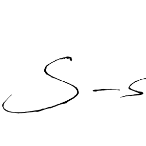 Create a beautiful signature design for name S-s. With this signature (Antro_Vectra) fonts, you can make a handwritten signature for free. S-s signature style 6 images and pictures png