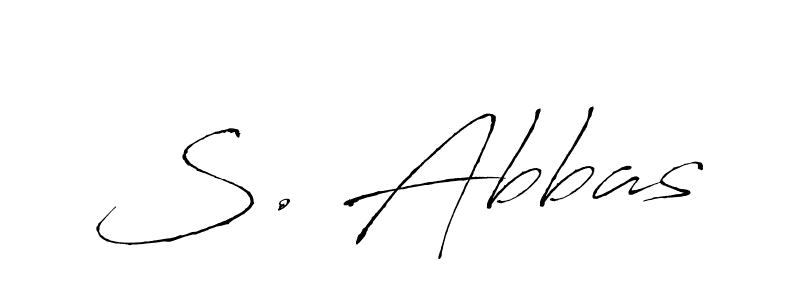 How to make S. Abbas signature? Antro_Vectra is a professional autograph style. Create handwritten signature for S. Abbas name. S. Abbas signature style 6 images and pictures png