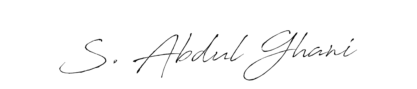 This is the best signature style for the S. Abdul Ghani name. Also you like these signature font (Antro_Vectra). Mix name signature. S. Abdul Ghani signature style 6 images and pictures png