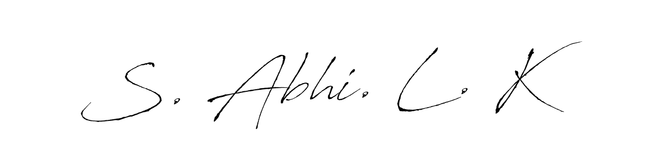 You can use this online signature creator to create a handwritten signature for the name S. Abhi. L. K. This is the best online autograph maker. S. Abhi. L. K signature style 6 images and pictures png