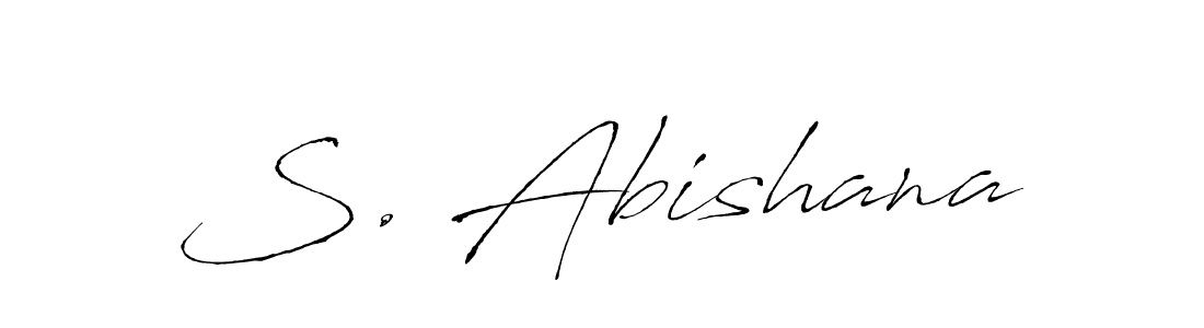 Also we have S. Abishana name is the best signature style. Create professional handwritten signature collection using Antro_Vectra autograph style. S. Abishana signature style 6 images and pictures png