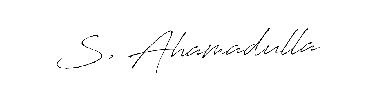 Similarly Antro_Vectra is the best handwritten signature design. Signature creator online .You can use it as an online autograph creator for name S. Ahamadulla. S. Ahamadulla signature style 6 images and pictures png