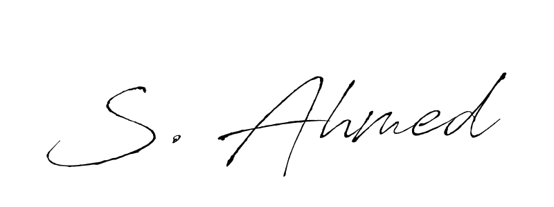 You can use this online signature creator to create a handwritten signature for the name S. Ahmed. This is the best online autograph maker. S. Ahmed signature style 6 images and pictures png