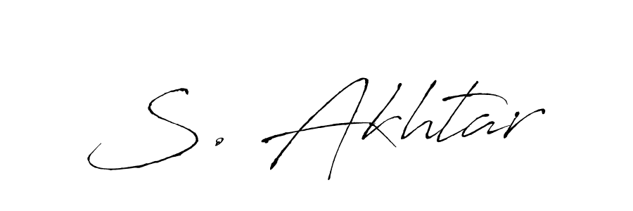 This is the best signature style for the S. Akhtar name. Also you like these signature font (Antro_Vectra). Mix name signature. S. Akhtar signature style 6 images and pictures png
