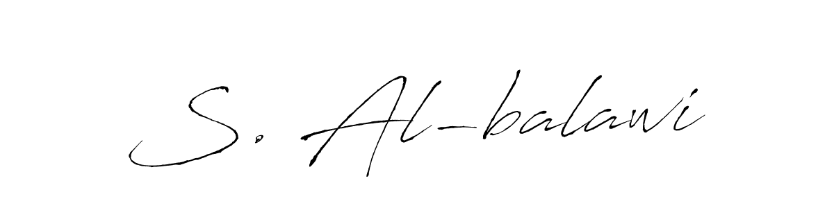 Create a beautiful signature design for name S. Al-balawi. With this signature (Antro_Vectra) fonts, you can make a handwritten signature for free. S. Al-balawi signature style 6 images and pictures png