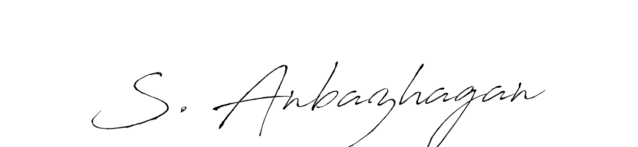 if you are searching for the best signature style for your name S. Anbazhagan. so please give up your signature search. here we have designed multiple signature styles  using Antro_Vectra. S. Anbazhagan signature style 6 images and pictures png