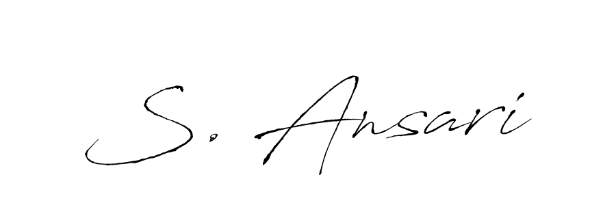 Make a short S. Ansari signature style. Manage your documents anywhere anytime using Antro_Vectra. Create and add eSignatures, submit forms, share and send files easily. S. Ansari signature style 6 images and pictures png