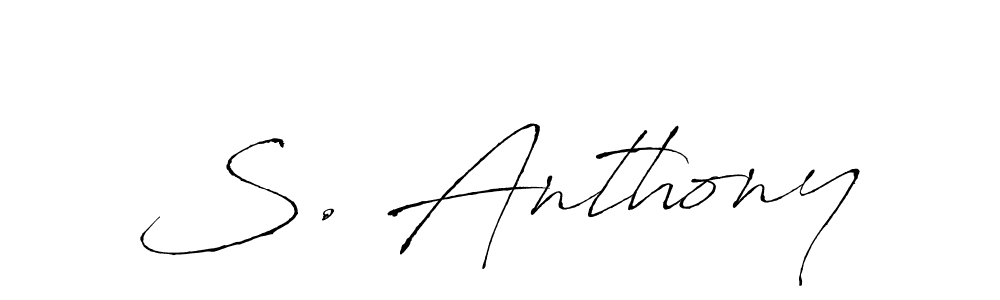 Antro_Vectra is a professional signature style that is perfect for those who want to add a touch of class to their signature. It is also a great choice for those who want to make their signature more unique. Get S. Anthony name to fancy signature for free. S. Anthony signature style 6 images and pictures png