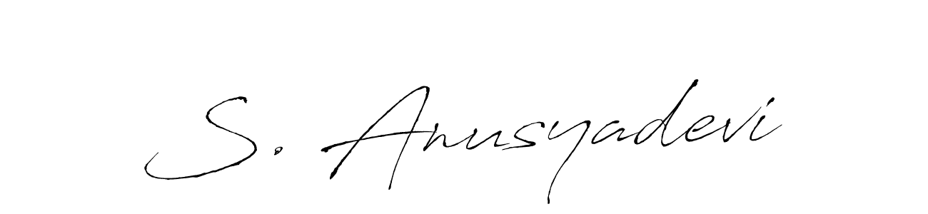 It looks lik you need a new signature style for name S. Anusyadevi. Design unique handwritten (Antro_Vectra) signature with our free signature maker in just a few clicks. S. Anusyadevi signature style 6 images and pictures png