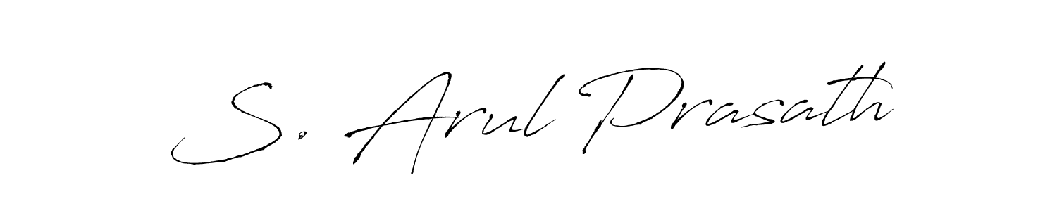 Make a short S. Arul Prasath signature style. Manage your documents anywhere anytime using Antro_Vectra. Create and add eSignatures, submit forms, share and send files easily. S. Arul Prasath signature style 6 images and pictures png