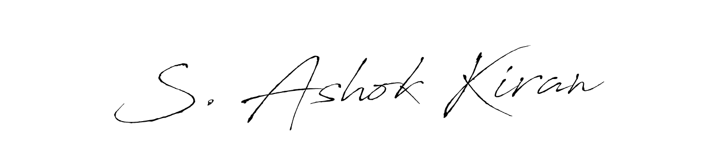 Design your own signature with our free online signature maker. With this signature software, you can create a handwritten (Antro_Vectra) signature for name S. Ashok Kiran. S. Ashok Kiran signature style 6 images and pictures png