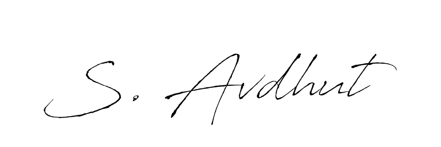 Make a beautiful signature design for name S. Avdhut. With this signature (Antro_Vectra) style, you can create a handwritten signature for free. S. Avdhut signature style 6 images and pictures png