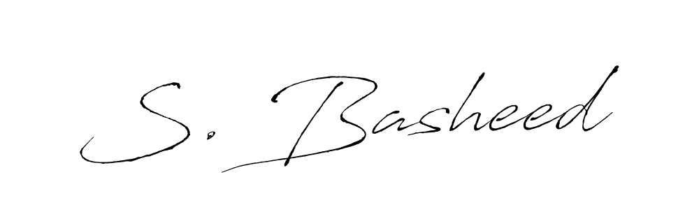 Similarly Antro_Vectra is the best handwritten signature design. Signature creator online .You can use it as an online autograph creator for name S. Basheed. S. Basheed signature style 6 images and pictures png