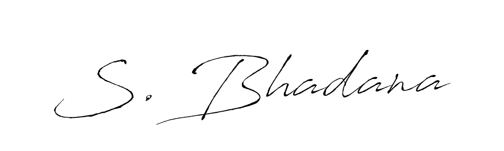 S. Bhadana stylish signature style. Best Handwritten Sign (Antro_Vectra) for my name. Handwritten Signature Collection Ideas for my name S. Bhadana. S. Bhadana signature style 6 images and pictures png