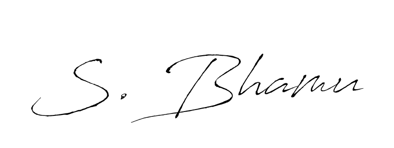 S. Bhamu stylish signature style. Best Handwritten Sign (Antro_Vectra) for my name. Handwritten Signature Collection Ideas for my name S. Bhamu. S. Bhamu signature style 6 images and pictures png