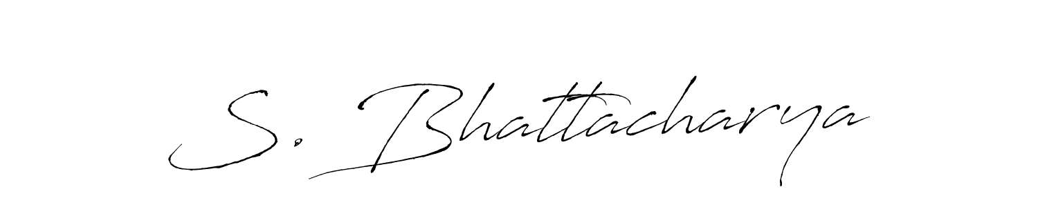 Also You can easily find your signature by using the search form. We will create S. Bhattacharya name handwritten signature images for you free of cost using Antro_Vectra sign style. S. Bhattacharya signature style 6 images and pictures png